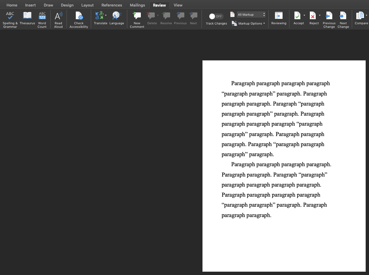 This image shows a screenshot of a microsoft word document with two paragraphs of text, including some text that is quoted from an outside source.